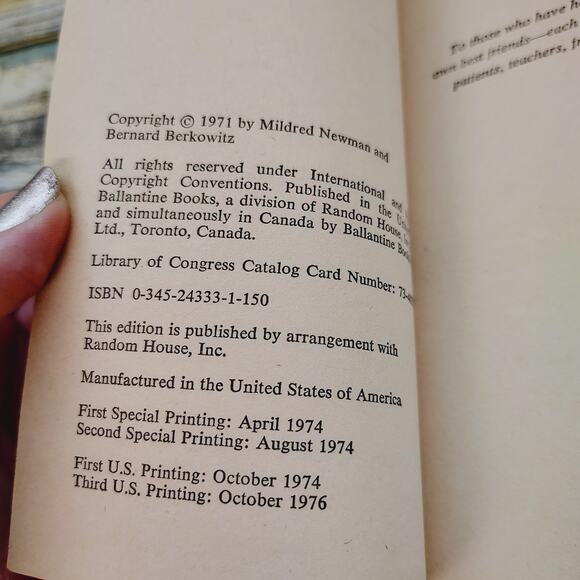 How to Be Your Own Best Friend by Mildred Newman Bernard Berkowitz Vtg PB 1976 - Picture 9 of 15